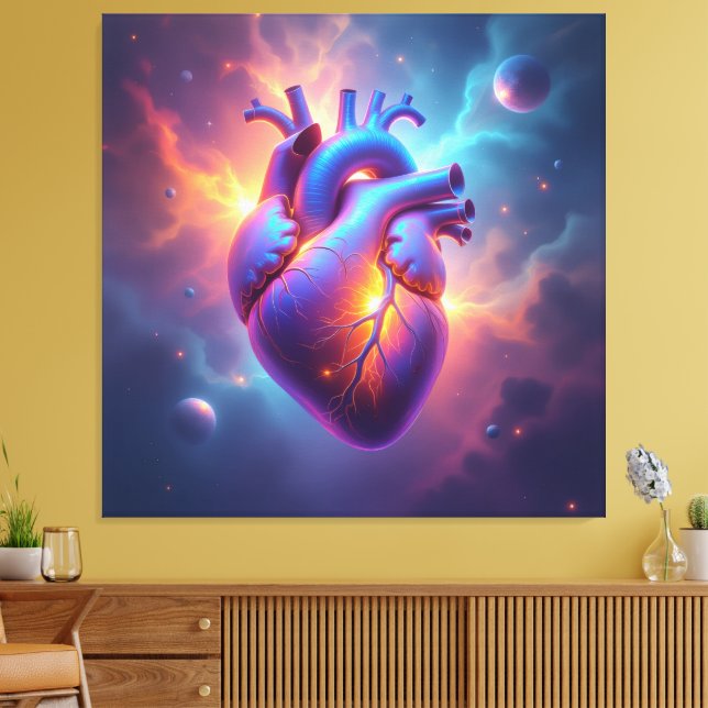 Lienzo „Das menschliche Herz – Zentrum des Lebens“ (Insitu (Sala de estar))