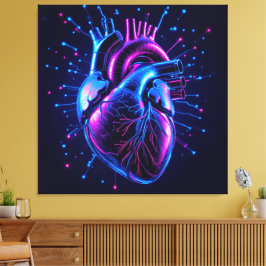 Lienzo „Das menschliche Herz – Zentrum des Lebens“