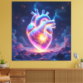 Lienzo „Das menschliche Herz – Zentrum des Lebens“
