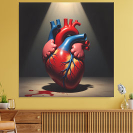 Lienzo „Das menschliche Herz – Zentrum des Lebens“