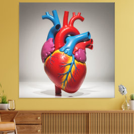 Lienzo „Das menschliche Herz – Zentrum des Lebens“
