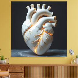 Lienzo „Das menschliche Herz – Zentrum des Lebens“