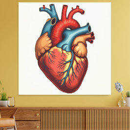 Lienzo „Das menschliche Herz – Zentrum des Lebens“