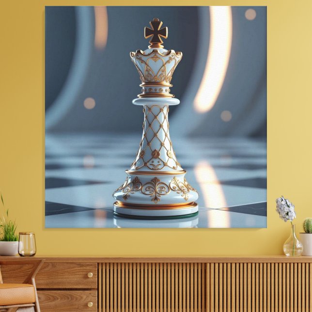 Lienzo Das Spiel der Könige – Schach (Insitu (Sala de estar))