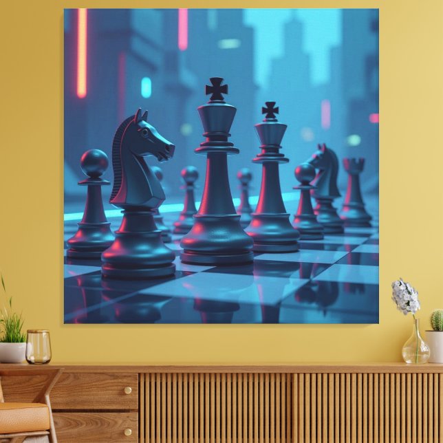 Lienzo Das Spiel der Könige – Schach (Insitu (Sala de estar))