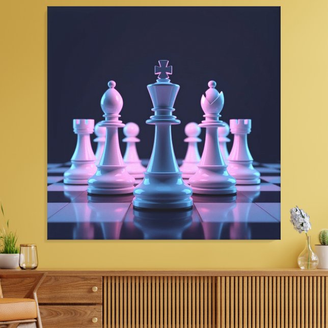 Lienzo Das Spiel der Könige – Schach (Insitu (Sala de estar))