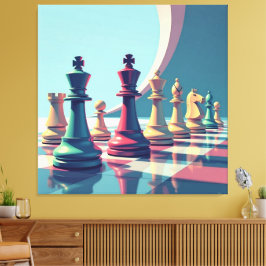 Lienzo Das Spiel der Könige – Schach