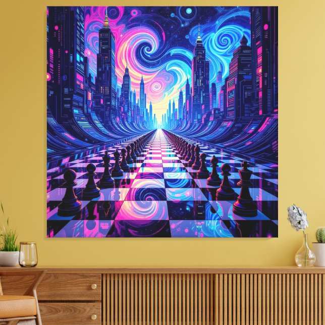Lienzo Das Spiel der Könige – Schach (Insitu (Sala de estar))