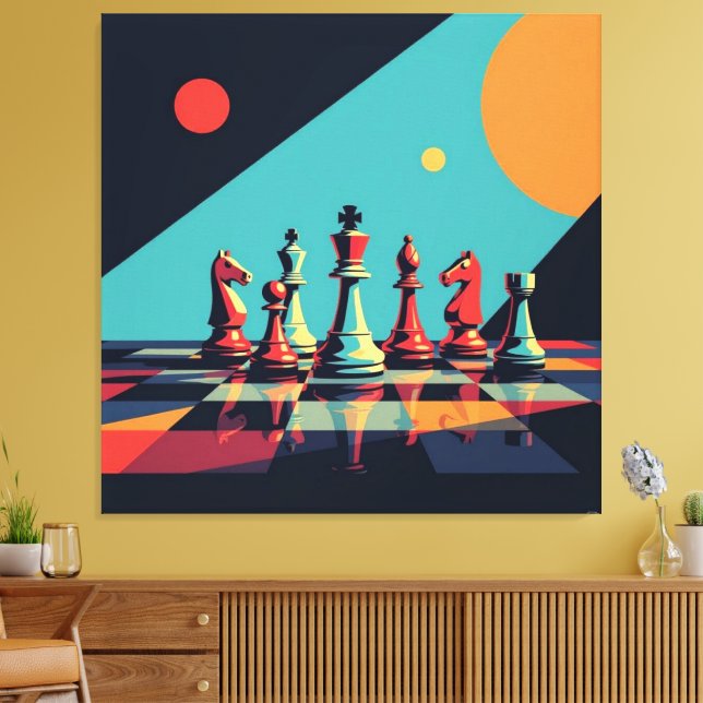 Lienzo Das Spiel der Könige – Schach (Insitu (Sala de estar))