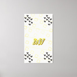 Lienzo Davi, nome pessoal de caligrafia desenhada à mão