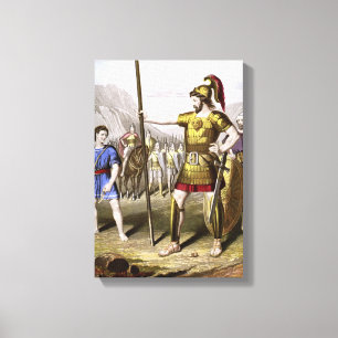 Lienzo David and Goliath