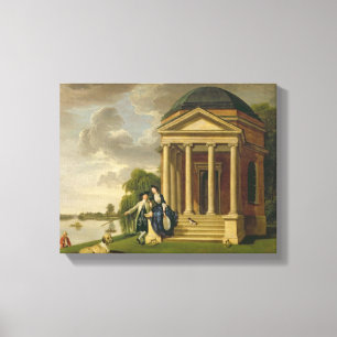 Lienzo David Garrick (1717-79) y su esposa por su templo