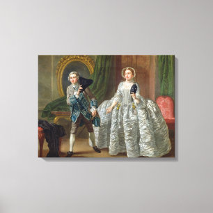 Lienzo David Garrick y señora Pritchard en 'el sospechoso