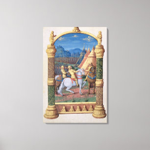 Lienzo David y Absalom en la guerra para la corona