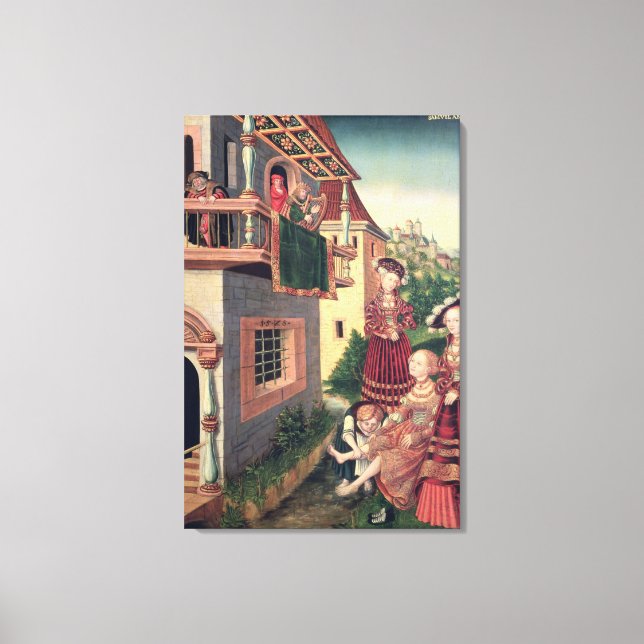 Lienzo David y Bathsheba, 1528 (Anverso)