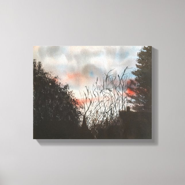 LIENZO DAY BREAK, COLOR DE AGUA (Anverso)