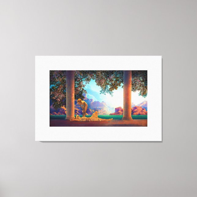 Lienzo DAYBREAK Maxfield Parrish 1922 ... 2022 Poster (Anverso)