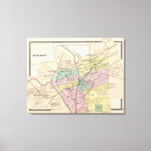 Lienzo Dayton, Ohio (Anverso)