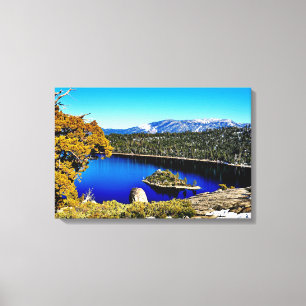 Lienzo de 24" X 16" del PRECIOSO EMERALD BAY del L