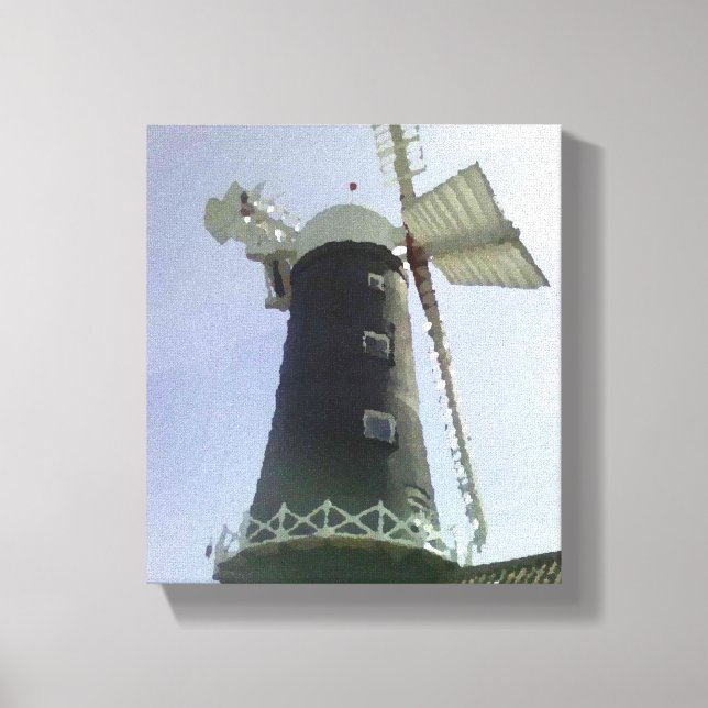 Lienzo de aceite de molino de viento (Anverso)