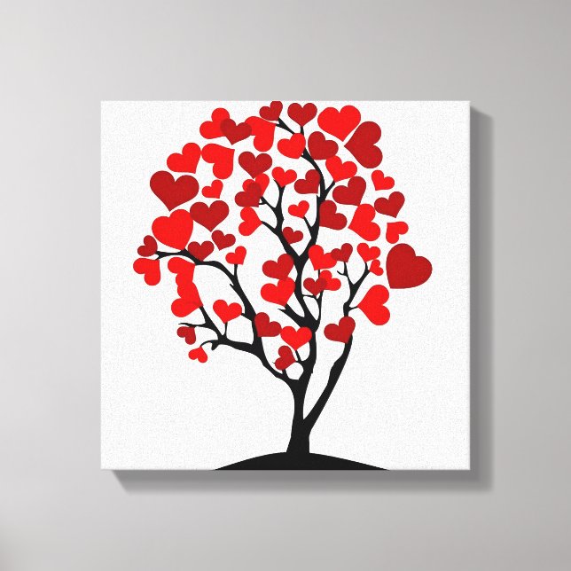 Lienzo de árbol del corazón (Anverso)