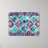 lienzo de arte abstracto de diamantes de cristal