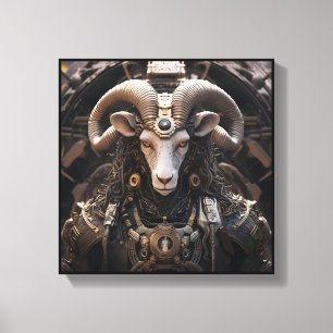 Lienzo de arte de Aries Zodiaco