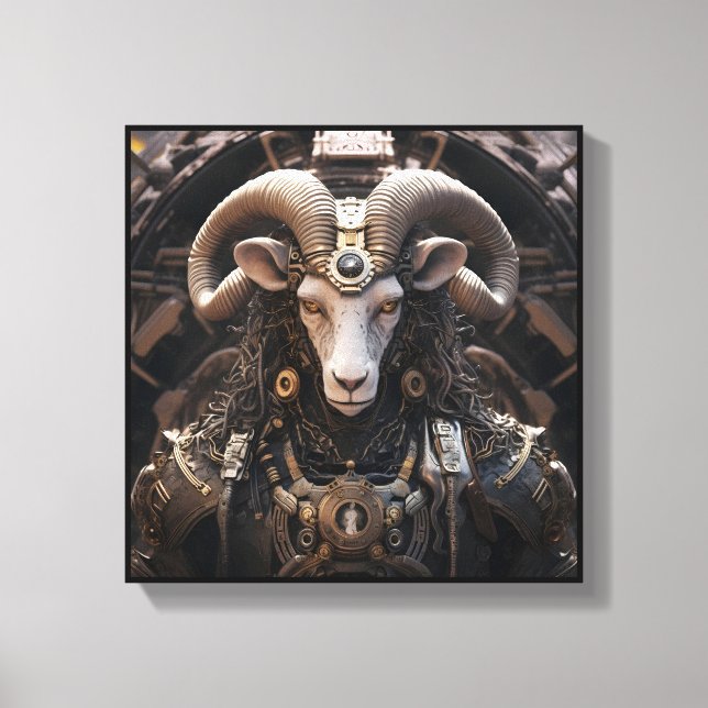 Lienzo de arte de Aries Zodiaco (Anverso)