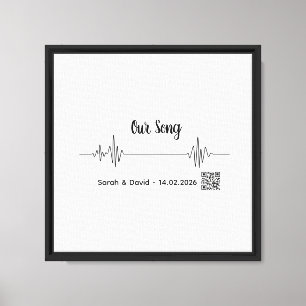 Lienzo de Arte de Canción de Onda de Sonido Grande
