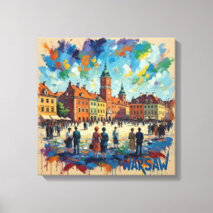 Lienzo de Arte de la Plaza del Casco Antiguo de Va