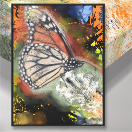 Lienzo de Arte de Mariposa de Cumpleaños