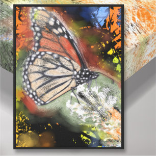 Lienzo de Arte de Mariposa de Cumpleaños