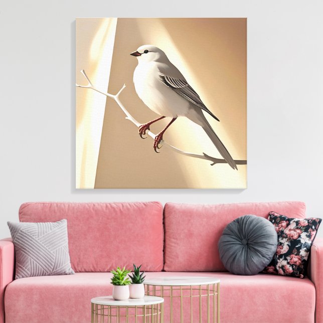Lienzo de Arte de Pared de Pájaro Gorrión | Pájaro (Insitu (Sala de estar))