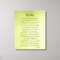 Lienzo de arte de poema de Reiki
