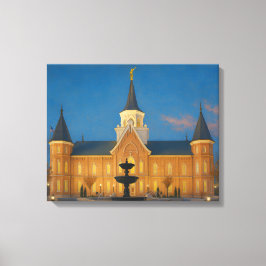Lienzo de arte de Provo City Center Temple Paintin