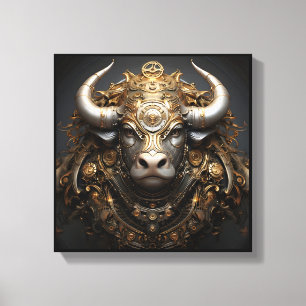 Lienzo de arte de Tauro del zodiaco