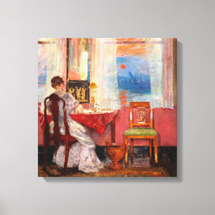 Lienzo de arte estético de Monet Amanecer Vista de