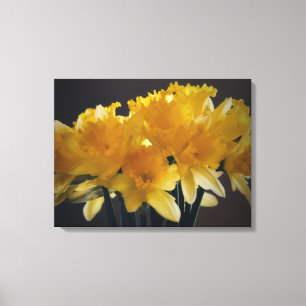 Lienzo de Arte Fotográfico de Flores de Narciso