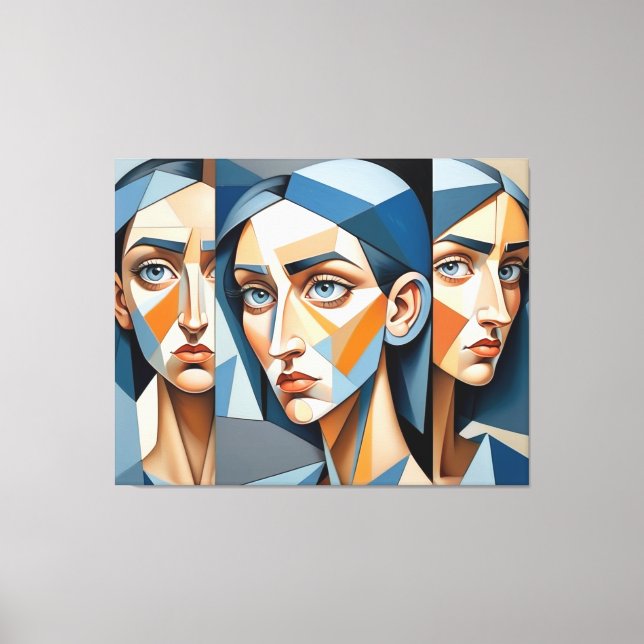 Lienzo De Arte Resumen Elegante, Decoración Única  (Anverso)