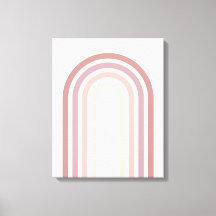 Lienzo de arte rosa y malva Minimalista de arcoiri