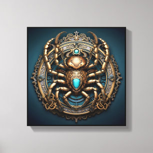 Lienzo de Arte Zodiaco de Escorpio – Mechanica Ast