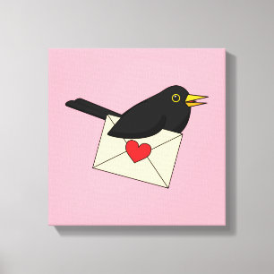 Lienzo De Blackbird con amor