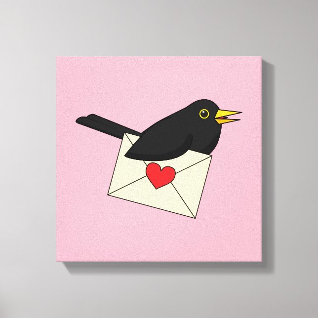 Lienzo De Blackbird con amor (Anverso)
