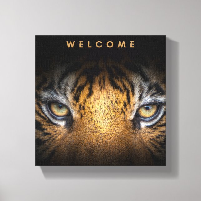 Lienzo de caras de tigre (Anverso)