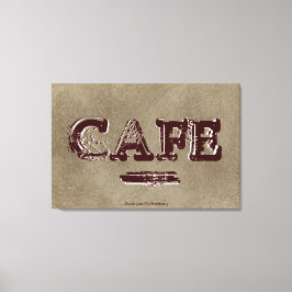 Lienzo de cocina de café vintage - Café turco