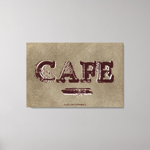 Lienzo de cocina de café vintage - Café turco