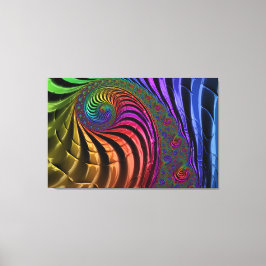 Lienzo de colores fraccionados luminosos