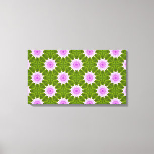 Lienzo de copos de nieve rosa