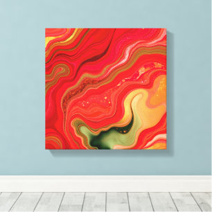 Lienzo de Energía Abstracta Frecuencias Flor de Na