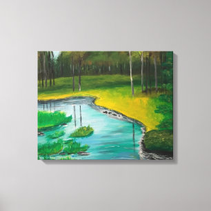 Lienzo de escenas forestales